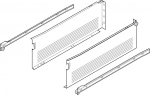 BLUM 320N5500C15 Metabox 54/550mm R901 biały