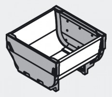 BLUM ZSI.010SI puszka 88x88 mm, stal nierdzewna