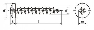 StrongFix Wkręt PZ 4x20, łeb półokrągły, ocynk biały PZ2