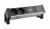 BACHMANN 937.134 Desk 2, alu czarny, 2x230V, 2x ładowarka USB-A