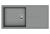 StrongSinks S3 Zlewozmywak granitowy Labe 1000 1000x500mm z ociekaczem szary