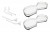 KES 235011 LeMans II kosze Arena Classic 400mm lewy - białe dno/reling srebrny