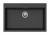 StrongSinks S3 Zlewozmywak granitowyIpel 780x510mm bez ociekacza czarny