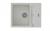 StrongSinks S3 Zlew granitowy Vardar 615 615x500mm z ociekaczem i wanienką biały